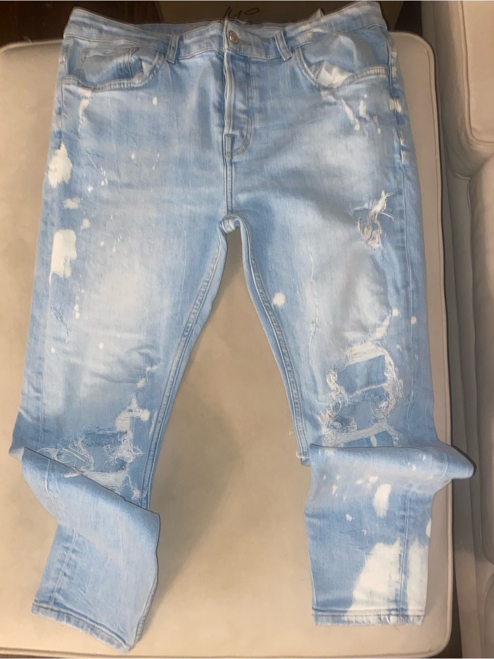 Zara distressed jeans